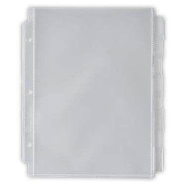 Imagem de Samsill Divisórias protetoras de folhas júnior, protetores de página de 14 x 21,6 cm para 3 fichários, super resistente, 8 divisórias de fichário com abas, carregamento superior, seguro para