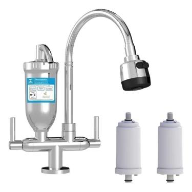 Imagem de Torneira Abs Filtro Cozinha Bancada Gourmet 2168 C70 + Croma