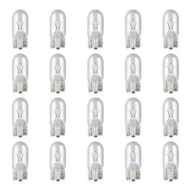 Imagem de Kit 20 Lampada Pingo Esmagada T10 Pingão Comum 20 Unidades