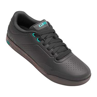 Imagem de Giro Latch Sapatos masculinos de mountain bike com pedal plano - menos conversa. Mais controle. Quando a trilha fica rápida e desordenada, Black Spark, 13