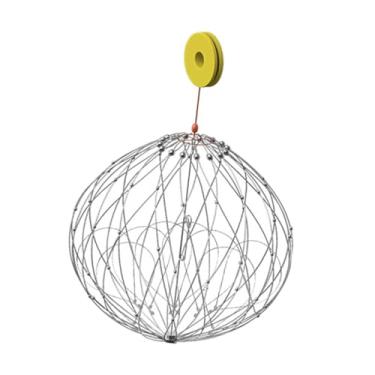 Imagem de kowaku Rede portátil para caranguejos com abertura e fechamento automáticos, prática e leve, cesto para pesca de lagostins outros peixes, ideal para, S