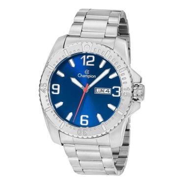 Imagem de Relógio Champion Masculino Analógico Preto Prata Ca31588a