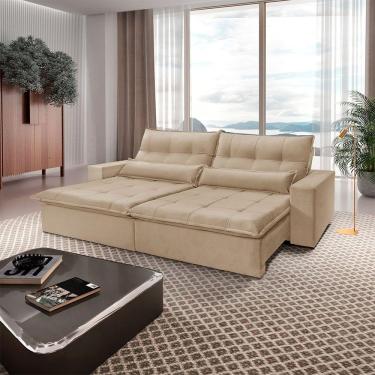 Imagem de Sofá Grecia Linho 02 Módulos De 120m B25cm Meu Sofá Online A226 Linho Bege