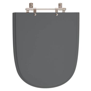 Imagem de Assento Sanitário Ezedra Cinza Quartzo (cinza Escuro) Para Vaso Ideal Standard
