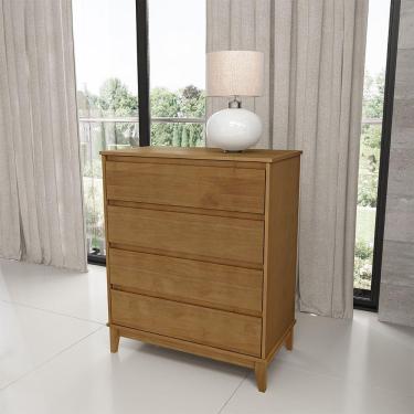 Imagem de Cômoda Decorativa Every Madeira 4 Gavetas Freijó G74 - Gran Belo