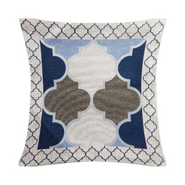 Imagem de Capa De Almofada Grécia Azul Valle Enxovais 1 Peça