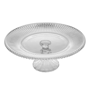 Imagem de Prato Para Bolo 30 Cm De Cristal Com Pé Renaissance Lyor