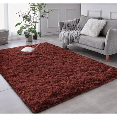 Imagem de Tapete Sala Felpudo Peludo Marrom 200 X 240 Cm