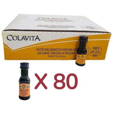 Imagem de Kit de 80 Mini Vinagres Aceto Balsâmico Di Modena Colavita - 12ml Ital