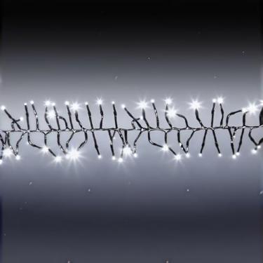 Imagem de 400 luzes LED Cluser, luzes de árvore de Natal brancas frias com controle remoto, 8 modos cintilantes para uso externo, acessório para uso interno, guirlanda, Natal, decoração de casamento, 6 m, fio