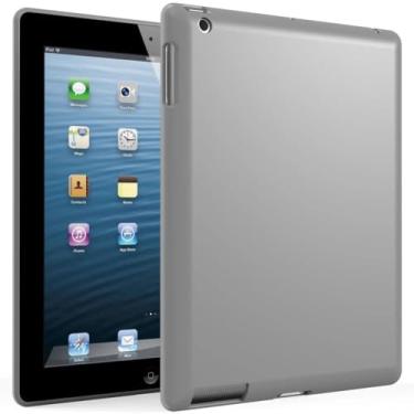 Imagem de WOGROO Capa protetora para iPad 2ª/3ª/4ª geração (modelo antigo de 9,7 polegadas, 2011/2012), capa protetora fina e macia para tablet iPad 4, iPad 3 e iPad 2, cinza
