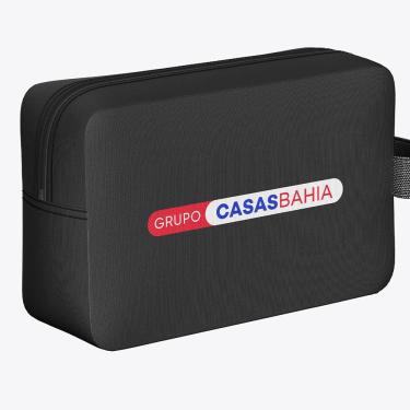 Imagem de Necessaire Grupo Casas Bahia Fit Neoprene Estampa Colorida Alça Preta