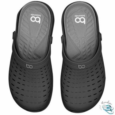 Imagem de Sandalia Chinelo Babuche Feminino Kin Boaonda Palmilha Removível, Pret