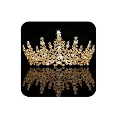 Imagem de COCIDE Tiara e coroa prateadas para mulheres, coroas de rainha de cristal, tiaras de princesa com strass, para meninas, noivas, casamentos, acessórios de cabelo para festa de aniversário, formatura,