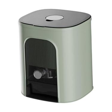 Imagem de IEUDNS Distribuidor de arroz selado Recipiente de grãos Recipiente de armazenamento de arroz Balde de arroz prático para restaurante Despensa Arroz, Verde 5kg