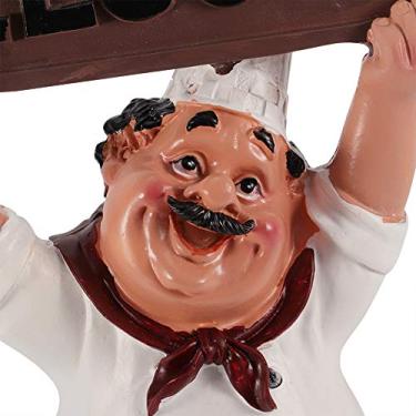 Imagem de YOUTHINK Ornamento de Figuras de Chef, Estátua de Chef de Resina, Decoração de Bar Durável para Cafeterias, Ideia de Presente Perfeita (bs-005)