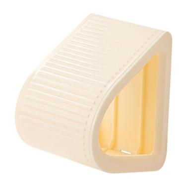 Imagem de predolo Apoio para os pés no chuveiro, compacto, autoadesivo, com compartimento de armazenamento integrado, antiderrapante, para fixação na parede. Acessório, Creme