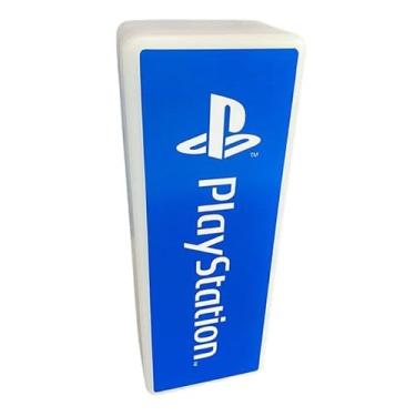 Imagem de Luminária Vertical Logo Azul – LED Bivolt, Design Gamer para Decoração de Setup