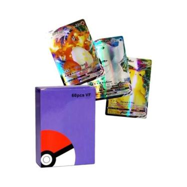 Imagem de Cartas Pokémon Versão Francesa 2025 VMAX V EX GX MEGA Treinador De Bat