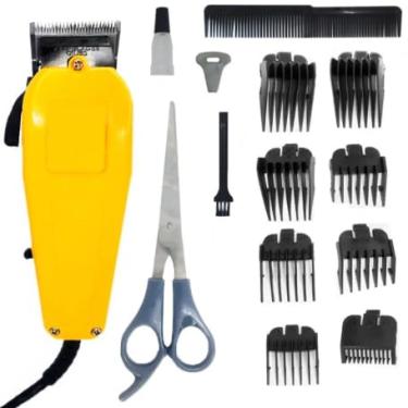 Imagem de Máquina de Cortar Cabelo e Barba Profissional – Motor Potente, Lâmina Inox, 8 Pentes, Corte Preciso e Durável – Ideal para Barbearia e Uso Doméstico