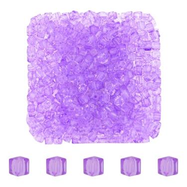Imagem de Mandala Crafts Contas de cristal de cubo de lavanda de 3 mm – 500 contas de vidro facetadas para fabricação de joias, suprimentos de contas, artesanato DIY, pulseiras, colares, brincos e contas