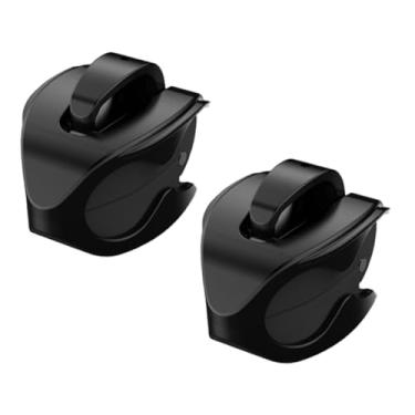 Imagem de Aymzbd 2x Clipes para Vara de Pesca, Suporte para Vara de Pesca, Organização, Ajustável, Acessório Multifuncional, Clipes para Vara, Grampos para Vara, Preto