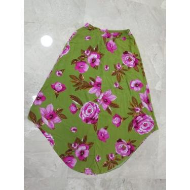 Imagem de Saia midi tucano assimétrica - LALOKA, Verde oliva, M