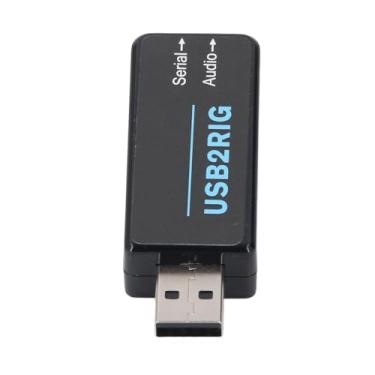 Imagem de Hyuduo Adaptador de Som USB Adaptador de Entrada de Placa de Som Estéreo Compacto para Operadores de Rádio Com Controle USB PTT Ampla Compatibilidade 53 Mm X 24 Mm X 14