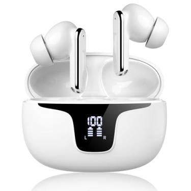 Imagem de Fones de ouvido de tradução em tempo real, fones de ouvido de tradutor de idiomas AI ajustáveis 3 em 1 TWS 142 idiomas para aprendizado de negócios em viagens - preto (branco2)