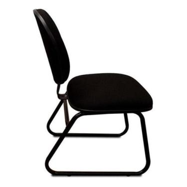 Imagem de Cadeira Executiva Escritório Home Office Preta Almofada - Multflex