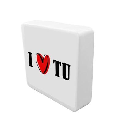 Imagem de Mini Luminária Box I Love Tu Usb