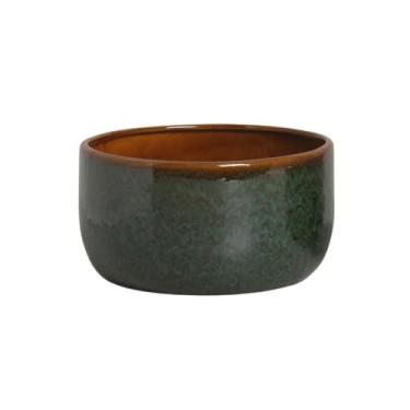 Imagem de Bacia de Cerâmica L. Esmaltada Verde Caramelo, G C21- Planta, Casa, Decoração