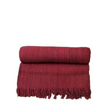 Imagem de Manta Para Sofá Gigante Luxo 2,40X1,80m l Premium De Algodão Capa Decorativa Protetora - Revestimento Protetor para Sofá, Cama, Puff(Pop 2,20x1,50m VERMELHO MESCL.)