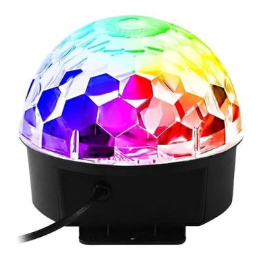 Imagem de Projetor Colorido Led Globo Bola Maluca Com Efeitos Para Festas Baladas