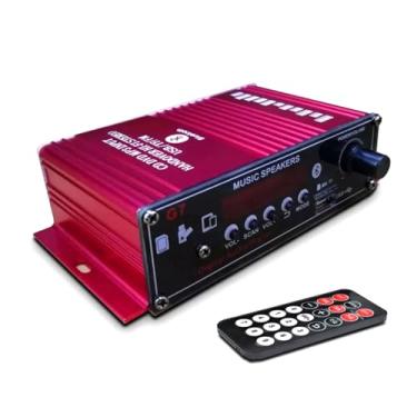 Imagem de Mini amplificador de potência Bluetooth 5.0, mini receptor de potência HiFi 200W + 200W 2 canais
