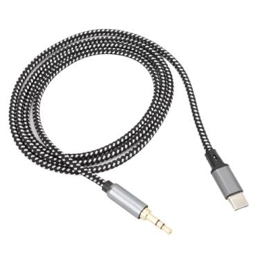 Imagem de Ymiko Cabo de áudio USB C para 3,5 Mm de 1M para Fones de Ouvido, Cabo Tipo C para Auxiliar Compatível Com Smartphones, Tablets, Ideal para Viagens, Direção e Exercícios