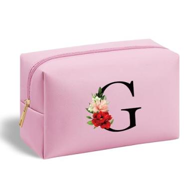 Imagem de Presentes de aniversário de amizade para mulheres, sua tia, irmã, dama de honra, colegas de trabalho, noiva, bolsa de cosméticos para viagem, maquiagem, bolsa com zíper, linda bolsa de higiene pessoal