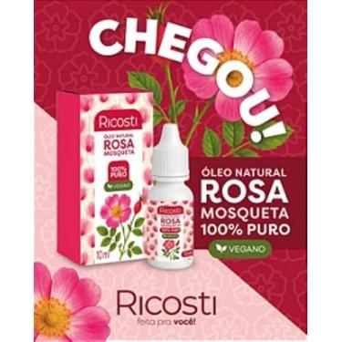 Imagem de Ricosti Óleo Natural Rosa Mosqueta 100% Puro, Vegano, 10ml