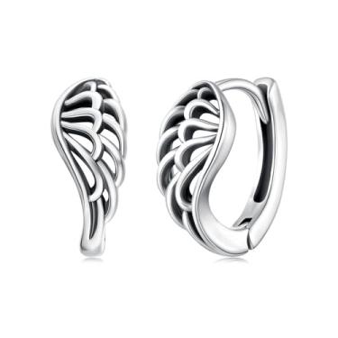 Imagem de GemKing Brincos de argola torcida SCE1854, Prata esterlina, Sem Pedra Preciosa