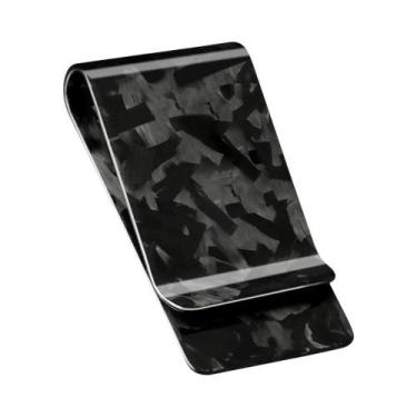 Imagem de Carteira Minimalista Para Dinheiro Em Fibra De Carbono Slim Para Homen