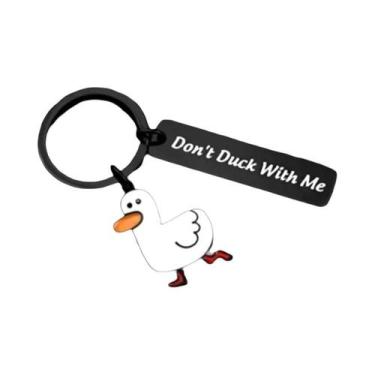 Imagem de Chaveiro De Pato Engraçado Presente Divertido Para Namorado Namorada C