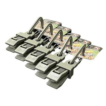 Imagem de OUROBOROS Acessórios de acampamento, clipes de lona, para acampamento, caminhada (oliva, 5 peças)