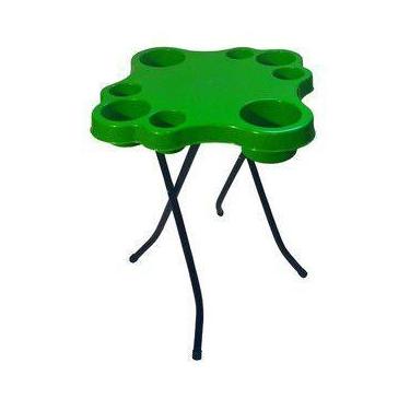 Imagem de Mesinha Pestiqueira Dobrável Reforçada  Lazer Piscina Churrasco Varias