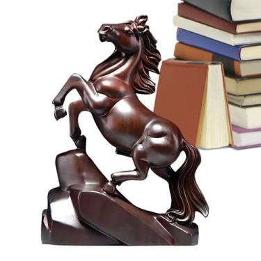 Imagem de Escultura De Cavalo,Esculturas De Entalhadas À Mão Para Ornamento | Significado De Sucesso Decoração Equina Para Casa - Para Escritório Sala De Estar Mesa Ano Novo Chinês Natal