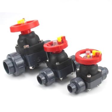 Imagem de 1 peça I.D20-50 mm válvula de diafragma portão aquário acessórios para tubos de aquário jardim casa irrigação tubo conector (DN20 (25 mm dn25 mm))