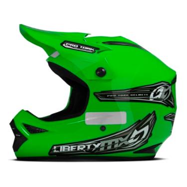 Imagem de Capacete Motocross Pro Tork Liberty Mx Pro Verde Tam. 58