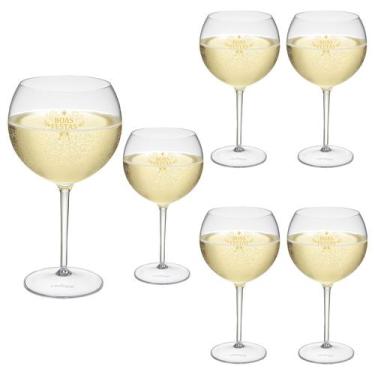 Imagem de Taça Acrílico 600ml Premium Taça Gin Boas Festas 6pçs - NEOPLAS, TRANS