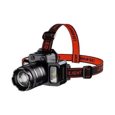 Imagem de Lanterna De Cabeça LED Inteligente Com Indução, Carregamento USB, Luz 