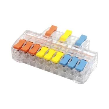 Imagem de Conectores Rápidos Mini Para Fiação 10-50 PCS, Bloco Terminal Elétrico