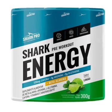 Imagem de Pré Treino Shark Energy Pote 300g Shark Pro, LIMAO